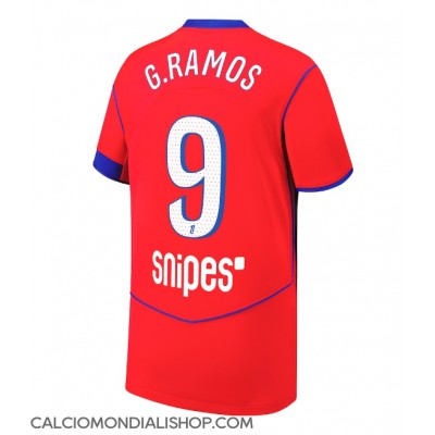 Maglie da calcio Paris Saint-Germain Goncalo Ramos #9 Terza Maglia 2025-26 Manica Corta Maglie da calcio Paris Saint-Germain Goncalo Ramos #9 Terza Maglia 2025-26 Manica Corta